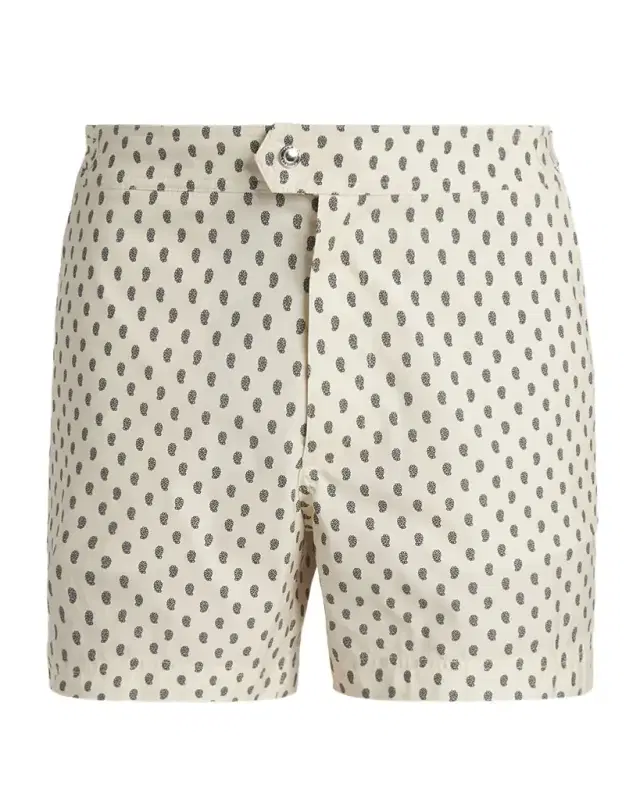 TOM FORD Men 's Paisley-Print Swim Shorts