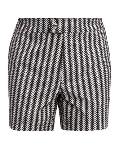 Tom Ford Men's Geometric-Print Nylon Swim Trunks | Thumbnail 1 Tom Ford Men's Geometric-Print Nylon Swim Trunks | Thumbnail 1