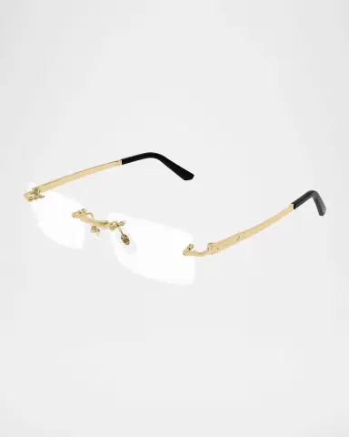 Cartier Men 's Titanium Rectangle Optical Frames | Thumbnail 2