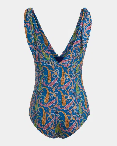 Etro Paisley Tie-Shoulder One-Piece Swimsuit | Thumbnail 2 Etro Paisley Tie-Shoulder One-Piece Swimsuit | Thumbnail 2