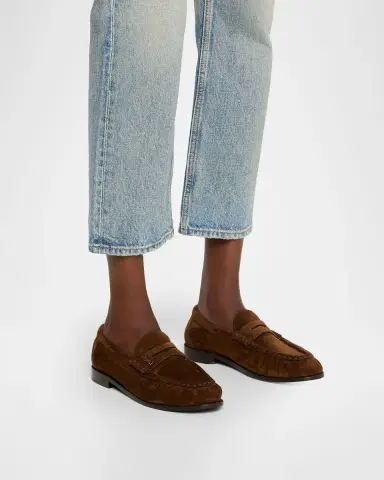 Saint Laurent Le Loafers in Supple Suede | Thumbnail 2 Saint Laurent Le Loafers in Supple Suede | Thumbnail 2