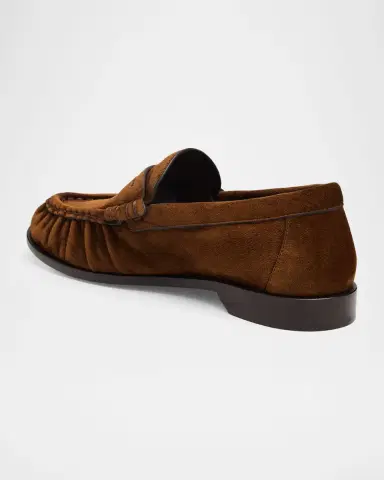 Saint Laurent Le Loafers in Supple Suede | Thumbnail 4 Saint Laurent Le Loafers in Supple Suede | Thumbnail 4