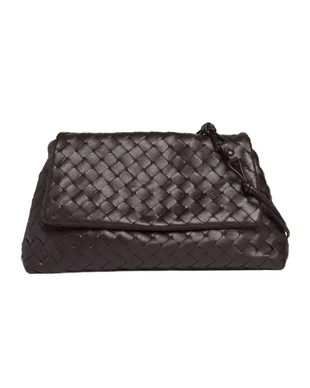 Giorno Leather Drawstring Shoulder Bag