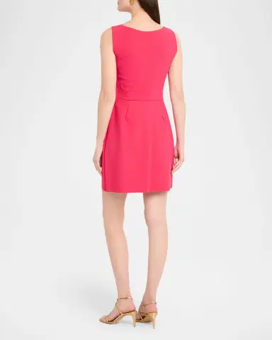 Chiara Boni La Petite Robe Dunca Floral Applique Square-Neck Mini Dress | Thumbnail 3 Chiara Boni La Petite Robe Dunca Floral Applique Square-Neck Mini Dress | Thumbnail 3
