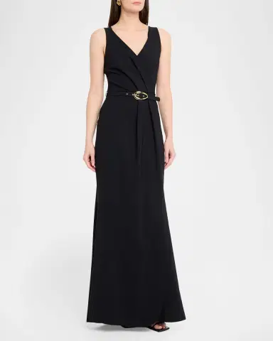 Chiara Boni La Petite Robe Heiha Sleeveless Draped Gown | Thumbnail 4 Chiara Boni La Petite Robe Heiha Sleeveless Draped Gown | Thumbnail 4
