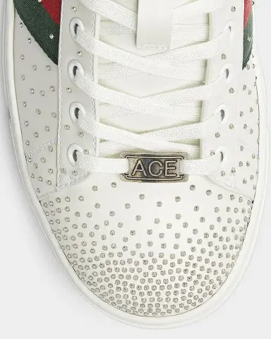 Gucci Men's Ace Studded Leather Low-Top Sneakers | Thumbnail 3 Gucci Men's Ace Studded Leather Low-Top Sneakers | Thumbnail 3
