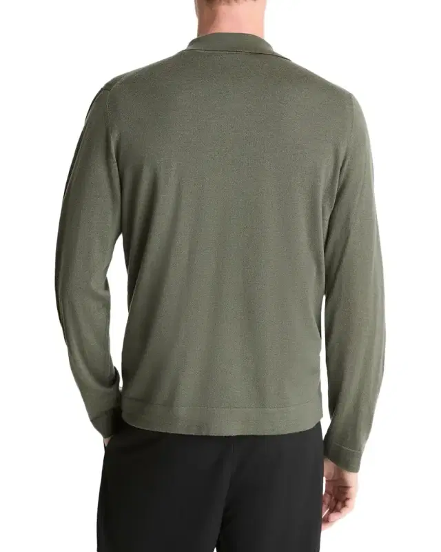 Men's Cashmere Knit Ribbed-Trim Cardigan