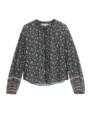 Veronica Beard Lollie Long-Sleeve Silk Blouse | Thumbnail 1