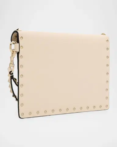 Valentino Garavani Medium Rockstud Grain Leather Pouch Bag | Thumbnail 3