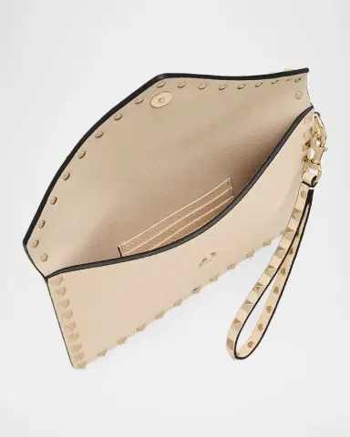 Valentino Garavani Medium Rockstud Grain Leather Pouch Bag | Thumbnail 4