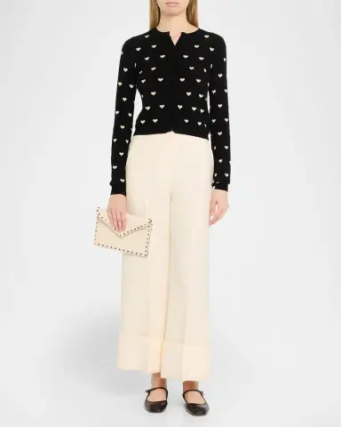 Valentino Garavani Medium Rockstud Grain Leather Pouch Bag | Thumbnail 5