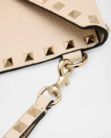 Valentino Garavani Medium Rockstud Grain Leather Pouch Bag | Thumbnail 6