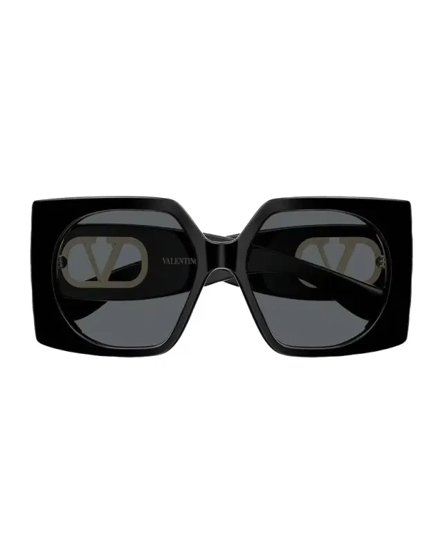 Valentino Garavani VLogo Signature 55mm Square Sunglasses