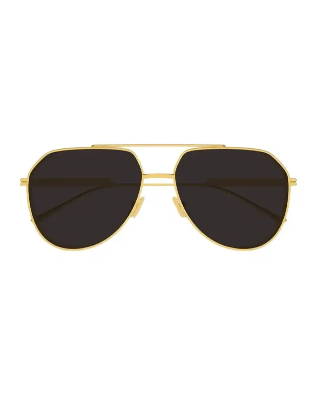 Men 's BV1465S-001 Double-Bridge Metal Aviator Sunglasses