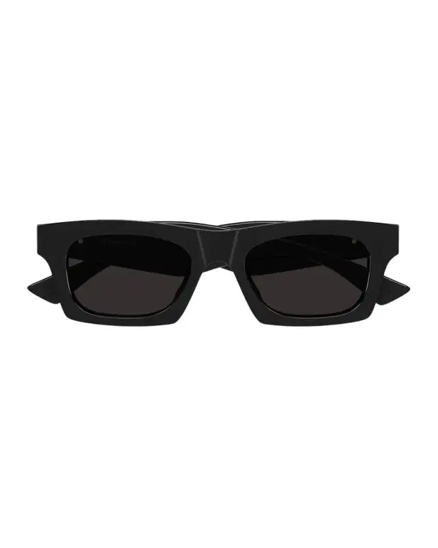 Bottega Veneta Men 's BV1457S-001 Acetate Rectangle Sunglasses