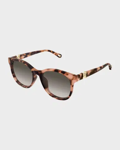 Chloe 56mm Acetate Round Sunglasses | Thumbnail 2
