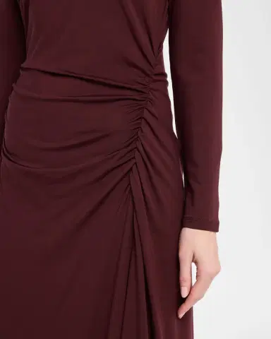 Veronica Beard Theodora Ruched Midi Dress | Thumbnail 5