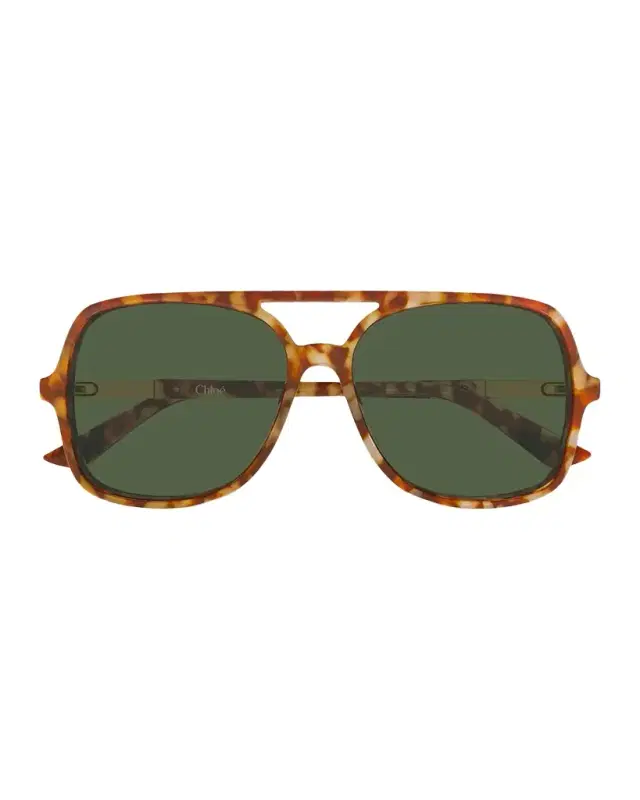 Chloe 57mm Acetate Aviator Sunglasses