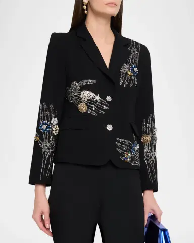 Libertine Buried Treasure Embellished Single-Breasted Short Blazer | Thumbnail 4 Libertine Buried Treasure Embellished Single-Breasted Short Blazer | Thumbnail 4