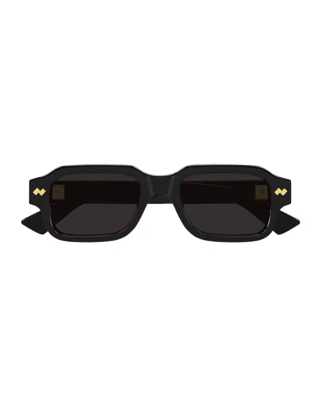 Bottega Veneta Men 's BV1442S-001 Acetate Rectangle Sunglasses
