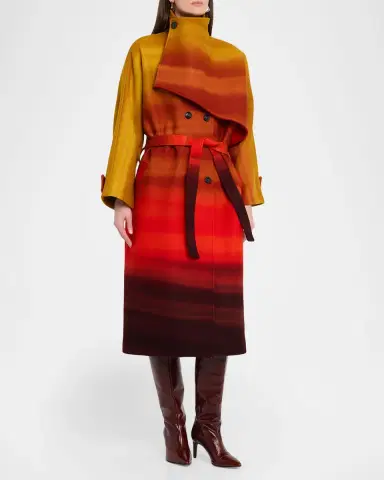 Libertine California Sunset New Wave Double-Breasted Coat | Thumbnail 4