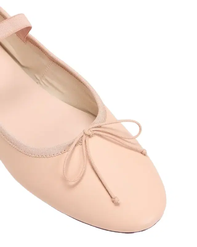 Leonie Lambskin Bow Ballerina Flats