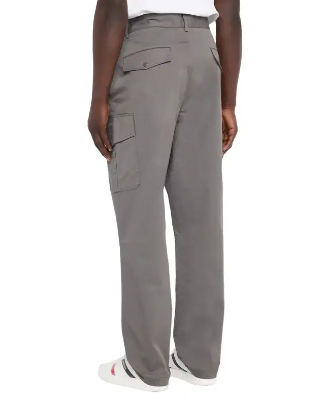 Men 's Gabardine Wide-Leg Cargo Pants