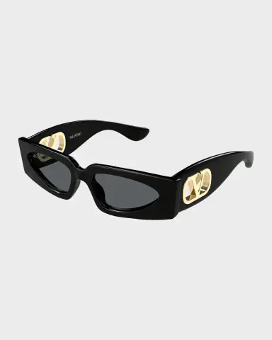 Valentino Garavani VLogo Signature 53mm Rectangular Sunglasses | Thumbnail 2