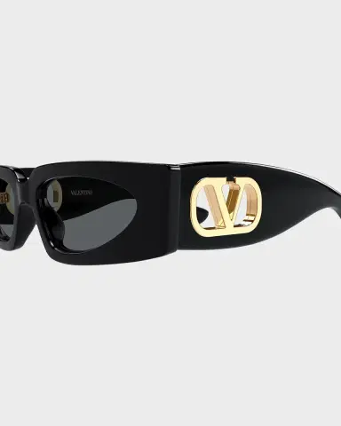 Valentino Garavani VLogo Signature 53mm Rectangular Sunglasses | Thumbnail 3