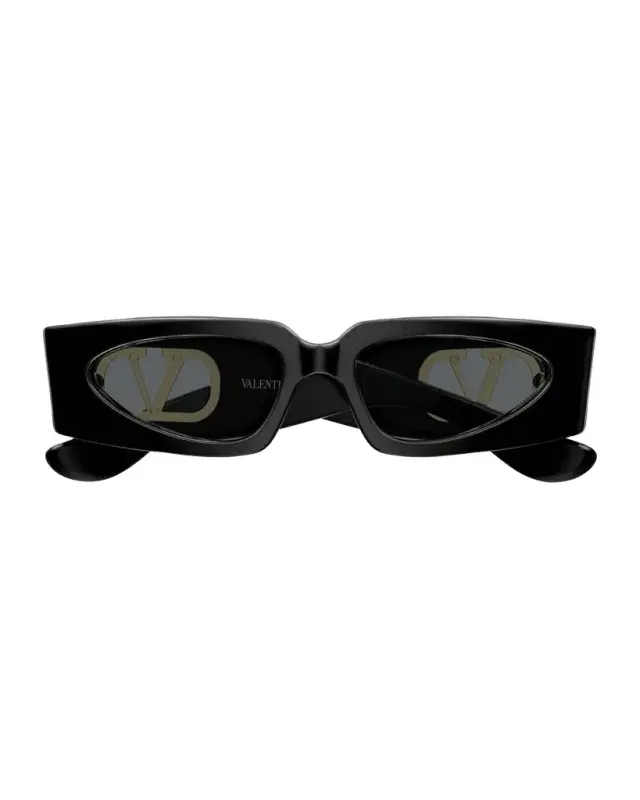 Valentino Garavani VLogo Signature 53mm Rectangular Sunglasses