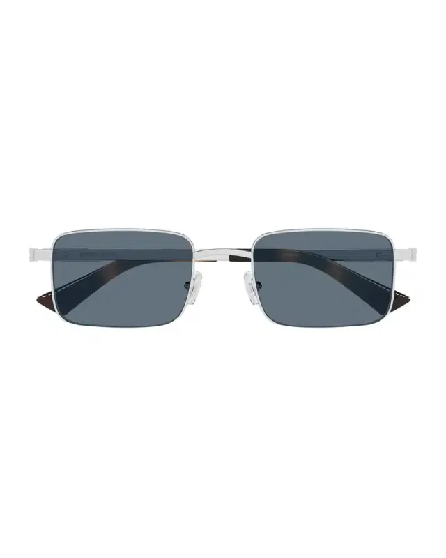 Bottega Veneta Men 's BV1469S-002 Metal Rectangle Sunglasses