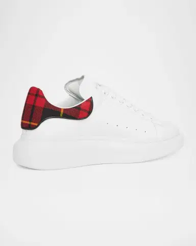 Alexander McQueen Men's Oversized Leather Low-Top Sneakers | Thumbnail 4 Alexander McQueen Men's Oversized Leather Low-Top Sneakers | Thumbnail 4