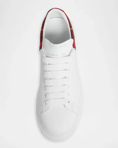 Alexander McQueen Men's Oversized Leather Low-Top Sneakers | Thumbnail 6 Alexander McQueen Men's Oversized Leather Low-Top Sneakers | Thumbnail 6