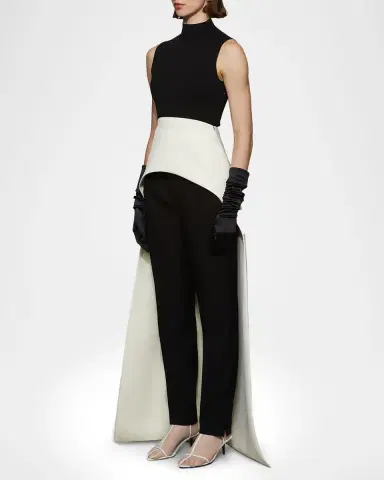 Et Ochs Beckett Mixed-Media High-Low Top | Thumbnail 4