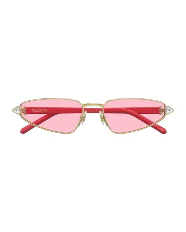 Valentino Garavani Crystal VLogo 57mm Cat-Eye Sunglasses