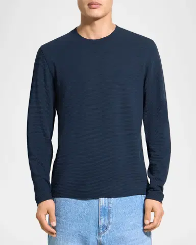 Theory Men 's Delroy Performance Jersey Long-Sleeve T-Shirt | Thumbnail 2