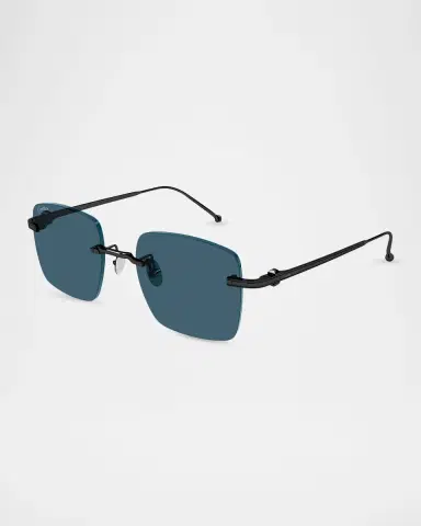 Cartier Men's CT0403S-004 Titanium Rectangle Sunglasses | Thumbnail 2 Cartier Men's CT0403S-004 Titanium Rectangle Sunglasses | Thumbnail 2