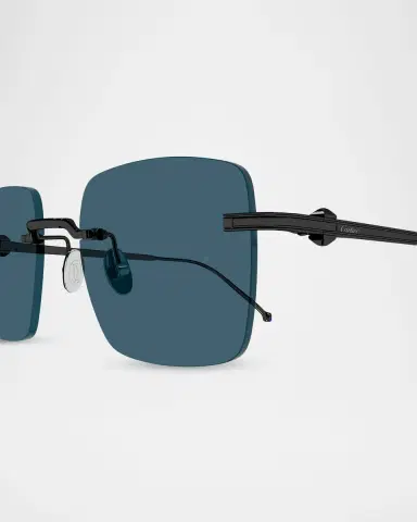 Cartier Men's CT0403S-004 Titanium Rectangle Sunglasses | Thumbnail 3 Cartier Men's CT0403S-004 Titanium Rectangle Sunglasses | Thumbnail 3