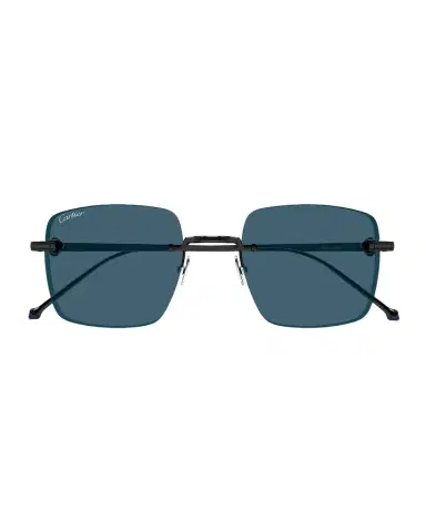 Cartier Men's CT0403S-004 Titanium Rectangle Sunglasses | Thumbnail 1 Cartier Men's CT0403S-004 Titanium Rectangle Sunglasses | Thumbnail 1