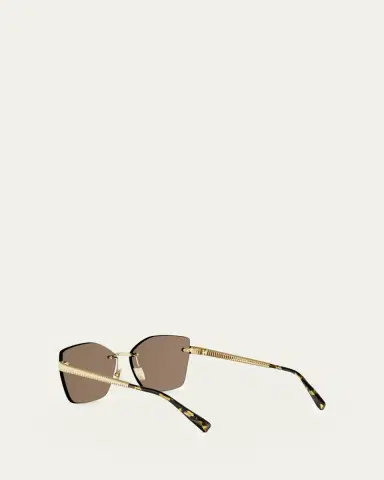 BVLGARI Tubogas 59mm Metal Square Sunglasses | Thumbnail 2 BVLGARI Tubogas 59mm Metal Square Sunglasses | Thumbnail 2