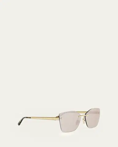 BVLGARI Tubogas 59mm Metal Square Sunglasses | Thumbnail 3 BVLGARI Tubogas 59mm Metal Square Sunglasses | Thumbnail 3