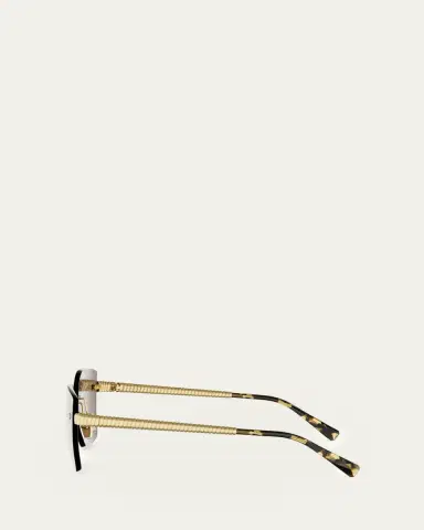BVLGARI Tubogas 59mm Metal Square Sunglasses | Thumbnail 5 BVLGARI Tubogas 59mm Metal Square Sunglasses | Thumbnail 5