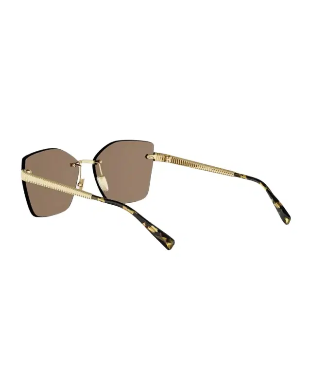 BVLGARI Tubogas 59mm Metal Square Sunglasses