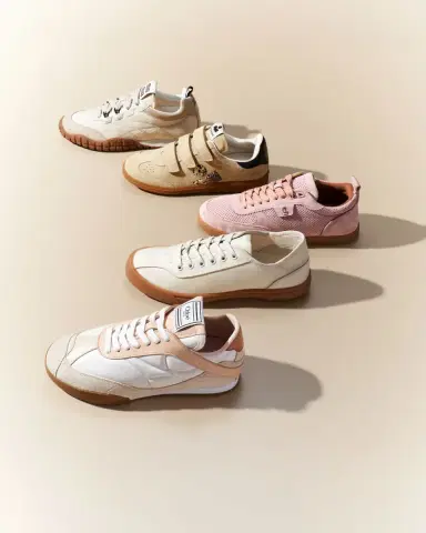 Miu Miu Low-Top Nylon & Leather Sneakers | Thumbnail 2