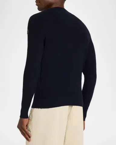 Moncler Men's Wool Knit Crewneck Sweater | Thumbnail 2