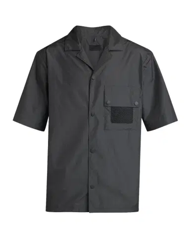 Moncler Men's Mesh-Pocket Short-Sleeve Shirt | Thumbnail 1 Moncler Men's Mesh-Pocket Short-Sleeve Shirt | Thumbnail 1