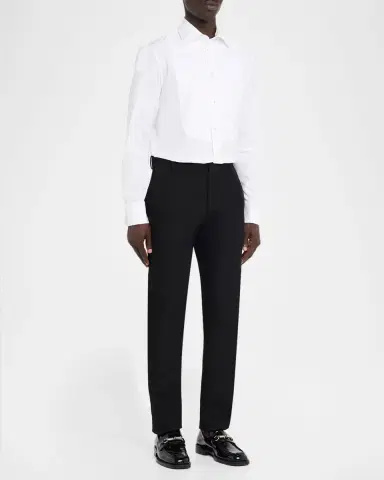 Burberry Men's Slim Fit Cotton Bib-Front Tuxedo Shirt | Thumbnail 2 Burberry Men's Slim Fit Cotton Bib-Front Tuxedo Shirt | Thumbnail 2