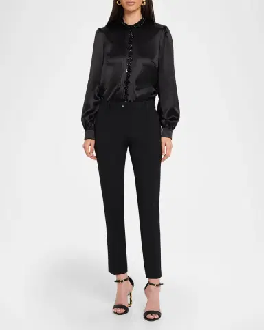 Dolce & Gabbana Tailored Wool-Blend Pants | Thumbnail 2 Dolce & Gabbana Tailored Wool-Blend Pants | Thumbnail 2