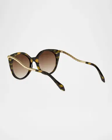 BVLGARI Serpenti Viper 53mm Acetate Cat-Eye Sunglasses | Thumbnail 2