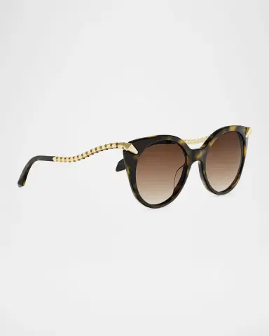 BVLGARI Serpenti Viper 53mm Acetate Cat-Eye Sunglasses | Thumbnail 3